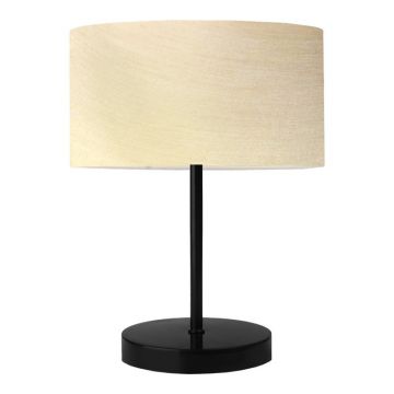 Veioza Roojee, E27, Bej-Negru, 24x24x37 cm