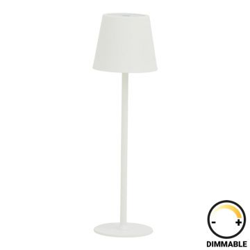 Veioza tactila Brave, LED, Alb, 11x11x37 cm