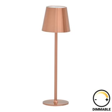 Veioza tactila Brave, LED, Bronz, 11x11x37 cm