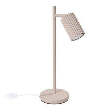 Veioză taupe din metal (înălțime 43 cm) Gleam – Sollux