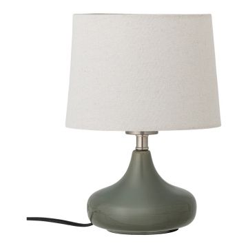 Veioză verde-închis cu abajur textil (înălțime 28 cm) Loa – Bloomingville