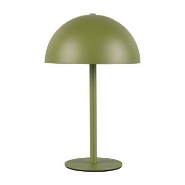 Veioză verde LED cu abajur din metal (înălțime 21 cm) Munoz – Trio