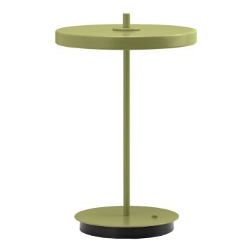 Veioză verde LED din metal cu abajur din metal (înălțime 31 cm) Asteria Move – UMAGE