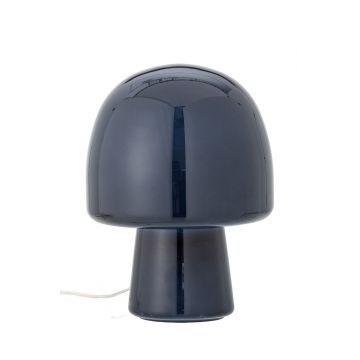 Lampa de masa, Bloomingville, Paddy, 1 x E14, 20x26.5 cm, sticla/fier, albastru