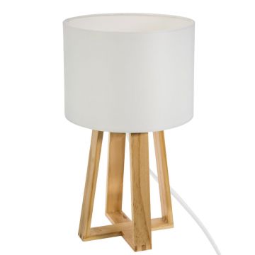 Lampă de masă din lemn de pin Kressou, Lemn de pin, Natur, 20x34 cm - Natur