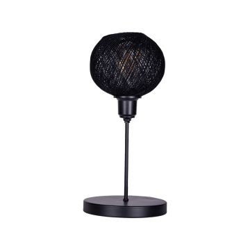 Lampa de masa Gaia, metal, negru, 22x30 cm - Negru