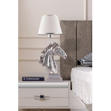 Lampa de masa, L'essentiel Maison, 390FLH2241, Alb / Argintiu