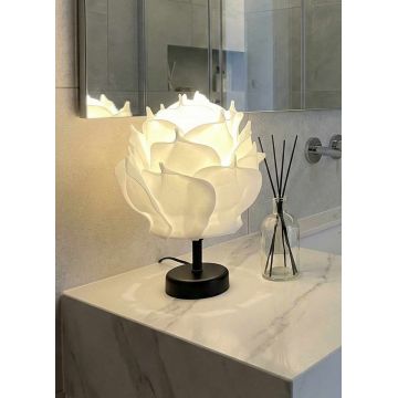 Lampa de masa, L'essentiel Maison, 627GNT1022, Alb/Negru