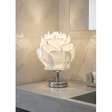 Lampa de masa, L'essentiel Maison, 627GNT1023, Alb / Argintiu