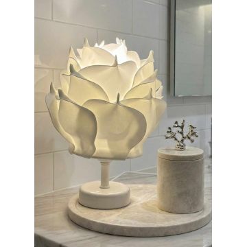 Lampa de masa, L'essentiel Maison, 627GNT1024, Alb / Alb
