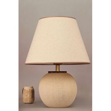 Lampa de masa, L'essentiel Maison, 687HMY2558, Crem