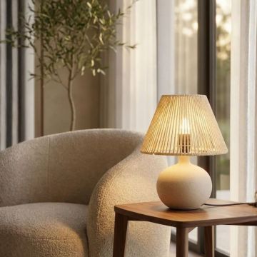 Lampa de masa, L'essentiel Maison, 780SGN4851, Crem