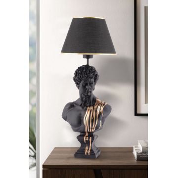 Lampa de masa, Opviq, 390FLH2246, Negru