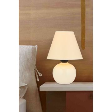 Lampa de masa, Opviq, 433NUV1510, Alb / Crem