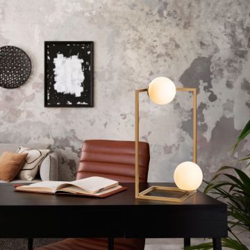 Lampa de masa, Opviq, 521SHN3675, Auriu