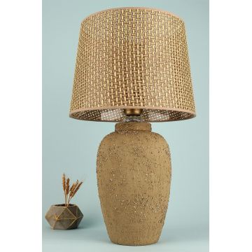 Lampa de masa, Opviq, 687HMY2408, Galben mustar