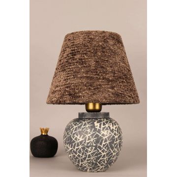 Lampa de masa, Opviq, 687HMY2491, Maro / Gri
