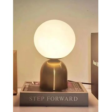 Lampa de masa, Opviq, 751ARL1126, Metal, Aur/Alb