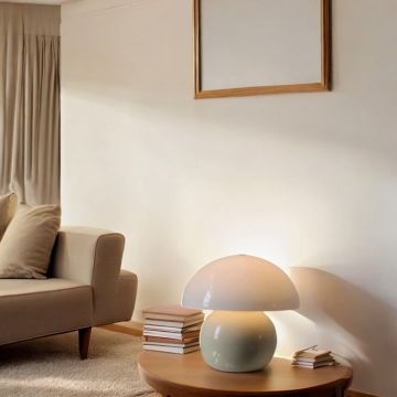 Lampa de masa, Opviq, 751ARL1129, Metal, Crem