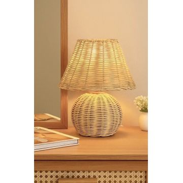 Lampa de masa, Opviq, 751ARL1136, CORP DIN BAMBUS, Bej