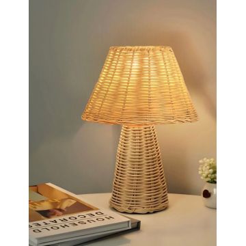 Lampa de masa, Opviq, 751ARL1138, Bambus, Bej