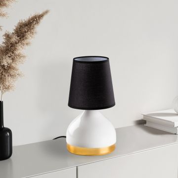 Lampa de masa, Opviq, 892OPV2555, Alb/Negru