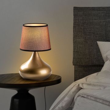 Lampa de masa, Opviq, 892OPV2582, Auriu/Maro