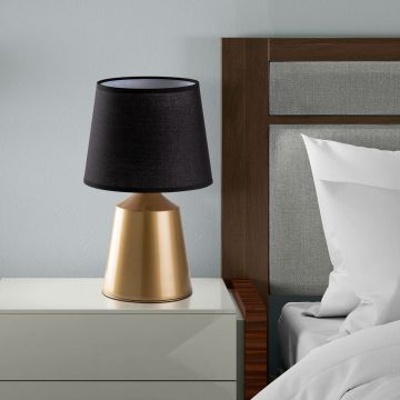 Lampa de masa, Opviq, 892OPV2589, Aur/Negru
