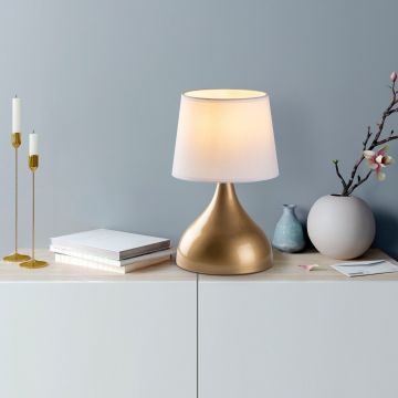 Lampa de masa, Opviq, 892OPV2596, Aur/Alb