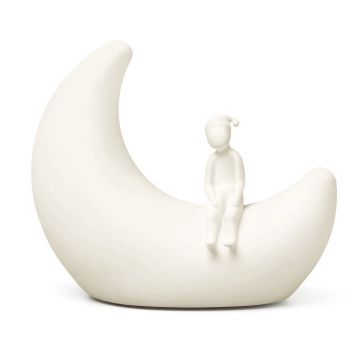Lampă de veghe pentru copii fildeș Moon Off-White – Cam Cam Copenhagen