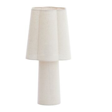 Veioză albă cu abajur textil (înălțime 50 cm) Musaby – Light & Living