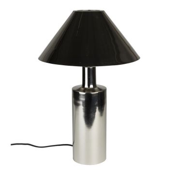 Veioză argintie din metal cu abajur din metal (înălțime 53 cm) Wonders – Zuiver