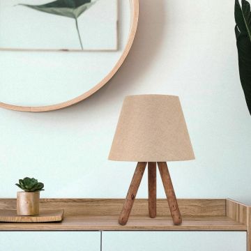 Veioza Aydak Lamp Shade, Crem, 22x22x22 cm - Bej