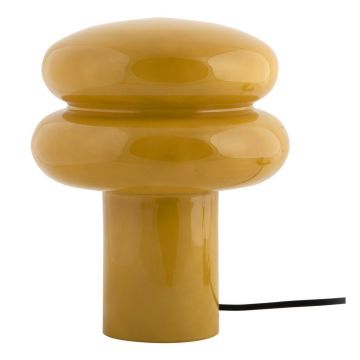 Veioză galben ocru din sticlă (înălțime 24 cm) Incesante – Leitmotiv