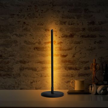 Veioză Stick 13315, 18x18x51 cm - Negru