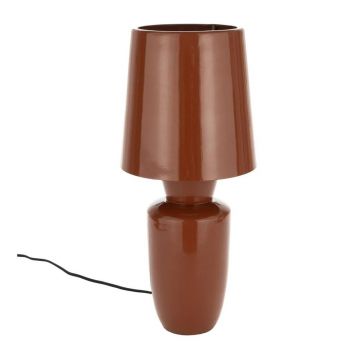 Veioză teracotă din metal cu abajur din metal (înălțime 42 cm) Classy – Zuiver