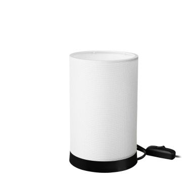 Lampa de Masa Fana din pvc, Crem - Gri, D14x21 cm - Crem