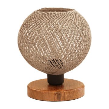 Lampa de masa Povilia, bej-negru, D20x30 cm - Bej