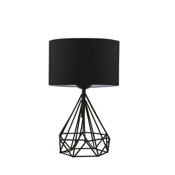 Lampa de masa PWL-1079, negru, D24x41 cm - Negru