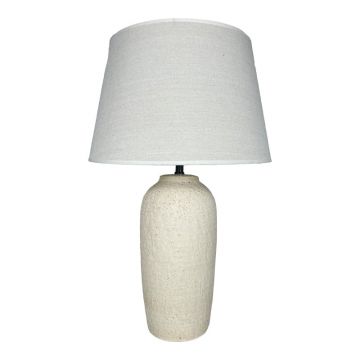 Lustră de masă cu funcție de iluminare, Ceramică, Bej, 40x62 cm - Bej
