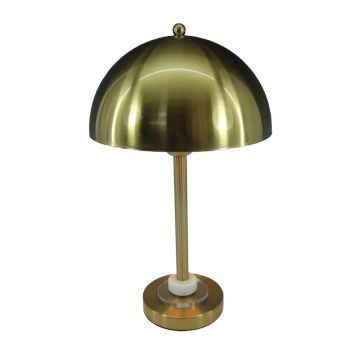 Veioza Lustrous metal, Argintiu - Auriu, 25x25x42 cm - Auriu