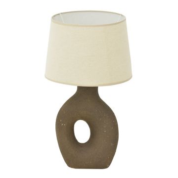 Veioza Ovola, ceramica, D30x52 cm - Gri-Bej